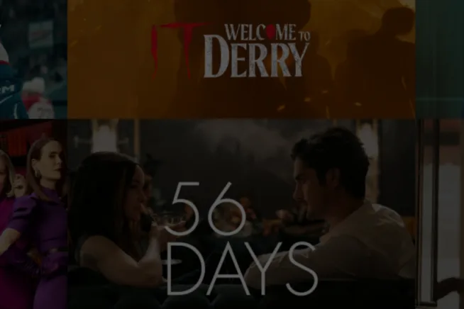 Low opacity collage of 6 tv show posters. Event image for GFA